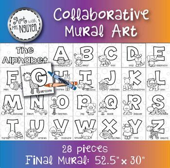 Collaborative Alphabet Mural Template